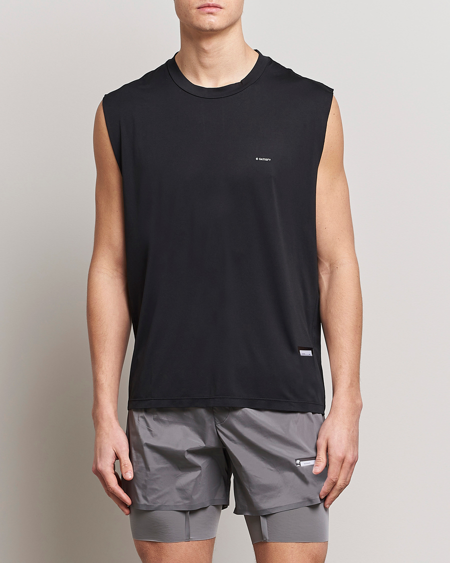Herr | Svarta t-shirts | Satisfy | AuraLIte Muscle Tee Black