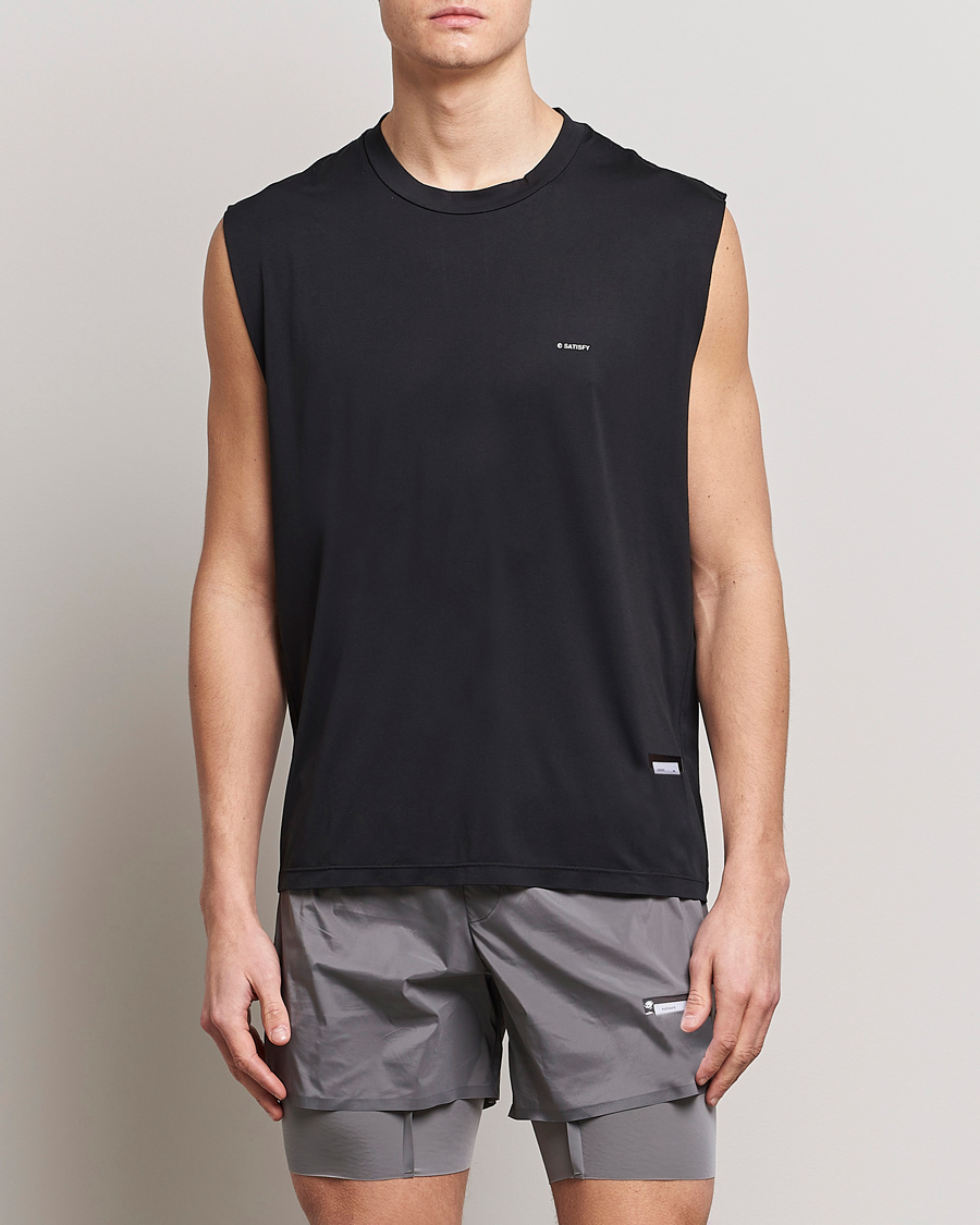 Herr | T-Shirts | Satisfy | AuraLIte Muscle Tee Black