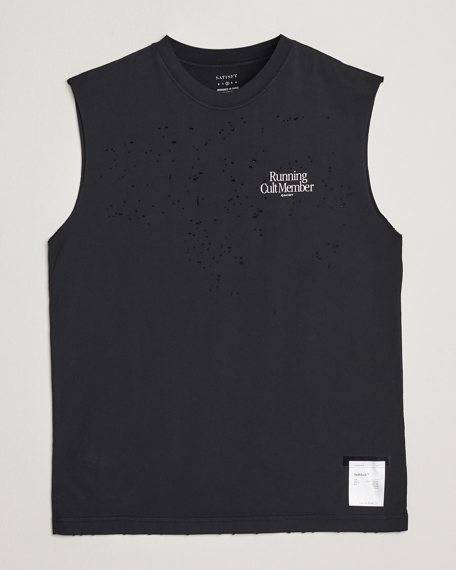 Herr | T-Shirts | Satisfy | MothTech Muscle Tee Black