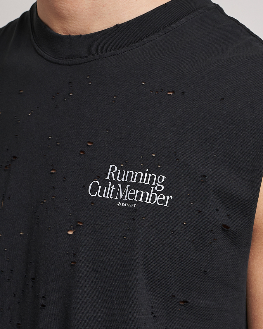 Herr | T-Shirts | Satisfy | MothTech Muscle Tee Black