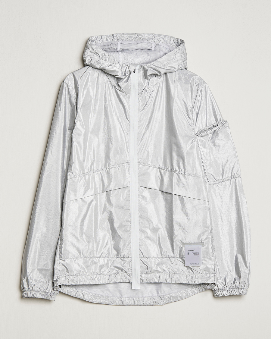 Herr | Jackor | Satisfy | SilverShell Packable Windbreaker Silver