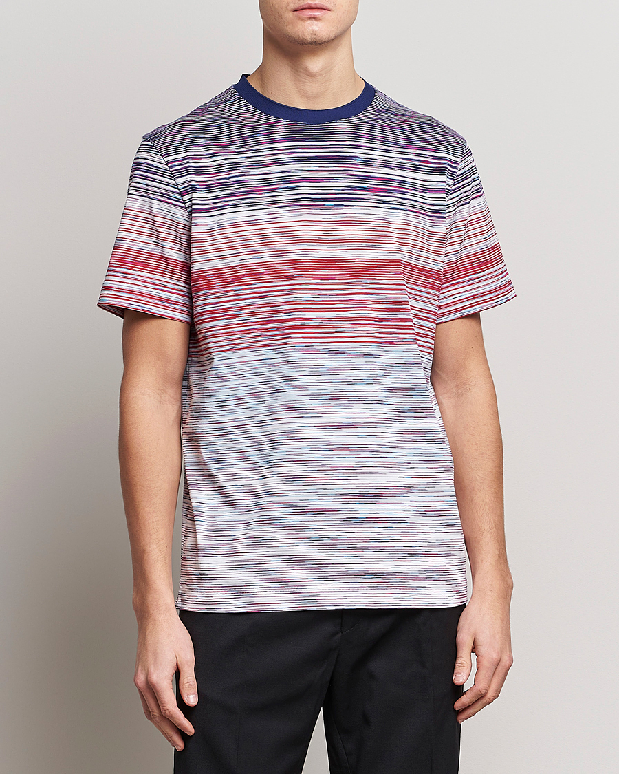 Herr |  | Missoni | Space Dye T-Shirt Violet/Light Blue