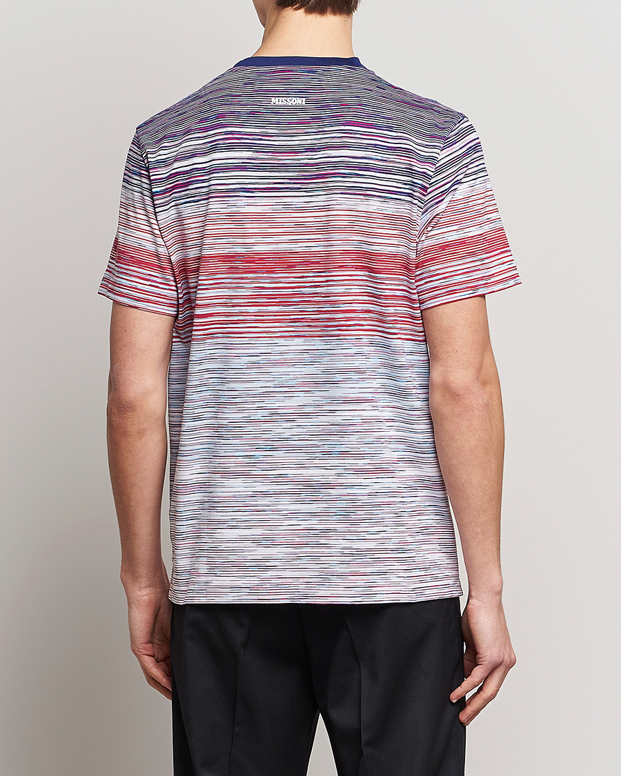 Herr | T-Shirts | Missoni | Space Dye T-Shirt Violet/Light Blue