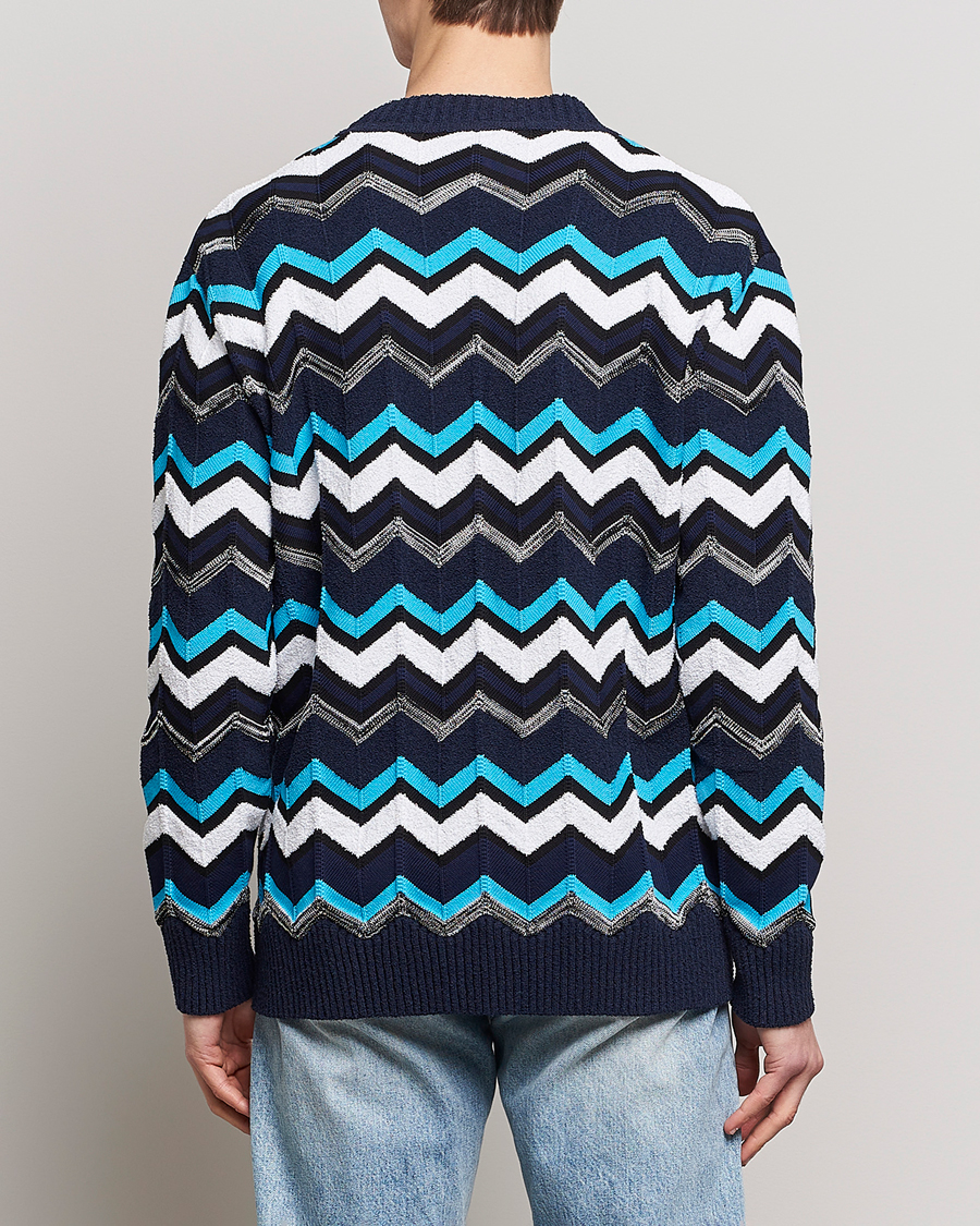 Herr | Tröjor | Missoni | Maxi Cardigan Navy/White