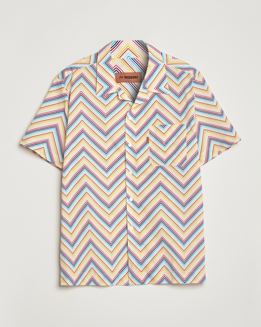 Herr | Skjortor | Missoni | Zig Zag Short Sleeve Shirt Multicolor