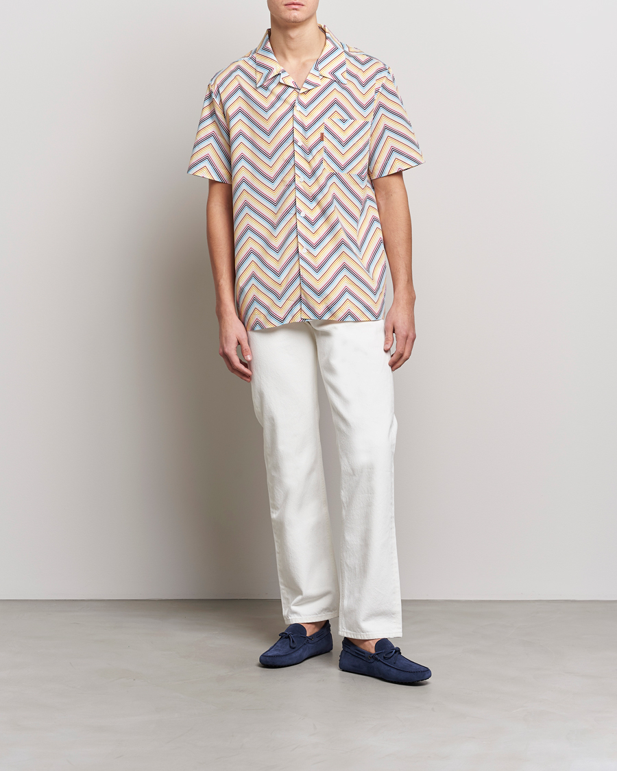Herr | Skjortor | Missoni | Zig Zag Short Sleeve Shirt Multicolor