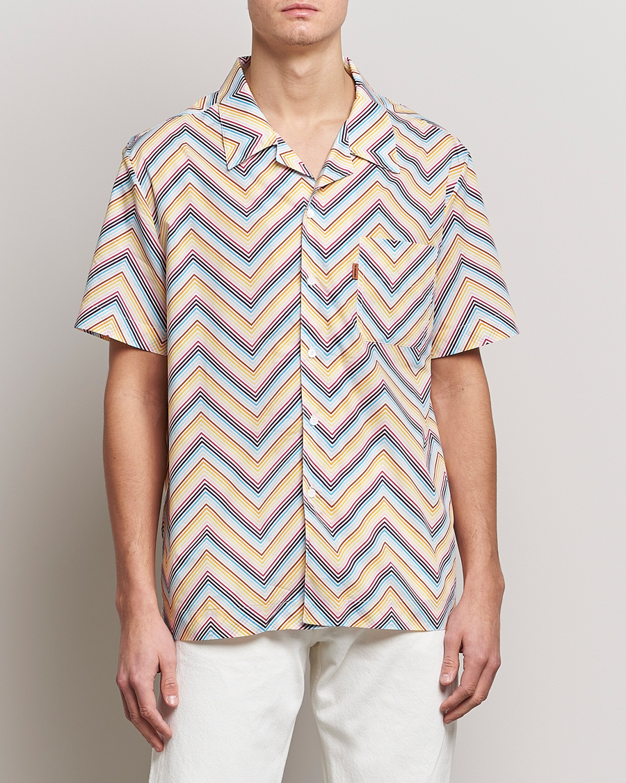 Herr | Skjortor | Missoni | Zig Zag Short Sleeve Shirt Multicolor