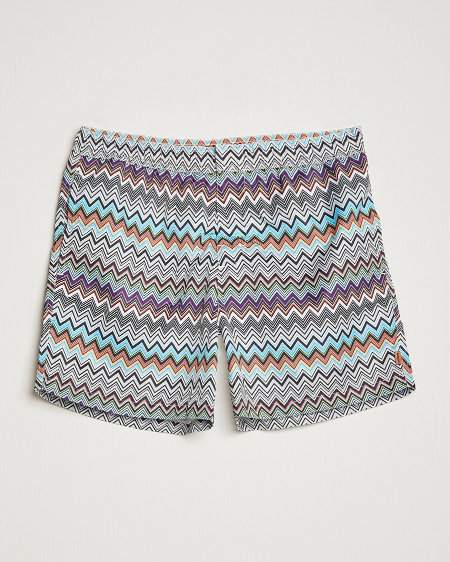 Herr | Badbyxor | Missoni | Zig Zag Swim Trunks Grey/Violet