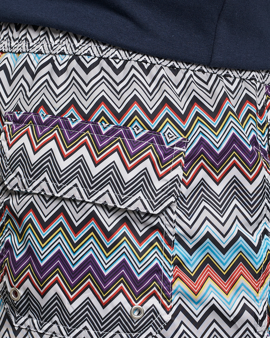 Herr | Badbyxor | Missoni | Zig Zag Swim Trunks Grey/Violet