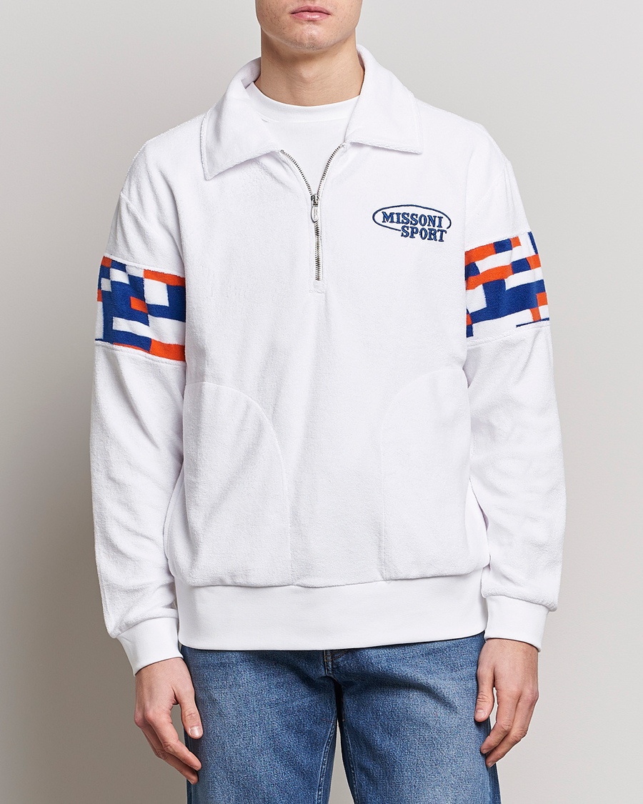 Herr | Tröjor | Missoni | Sport Half Zip White