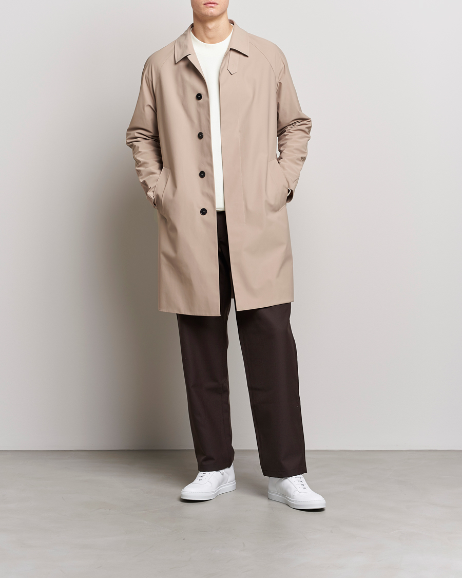 Herr | Jackor | Harris Wharf London | Light Technic Balmacaan Coat Camel