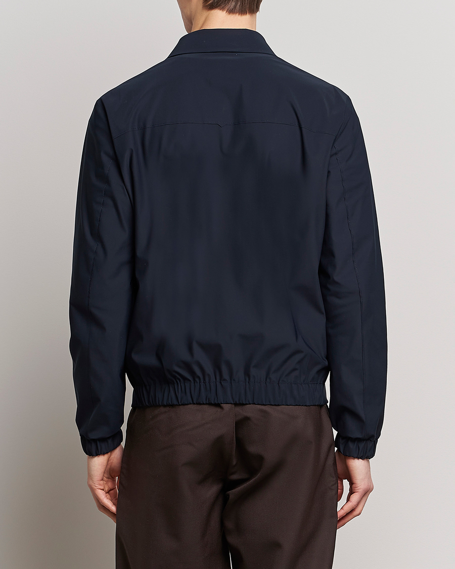 Herr | Jackor | Harris Wharf London | Light Technic Golf Jacket Dark Blue