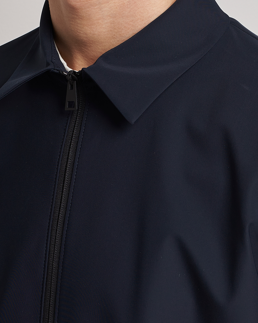 Herr | Jackor | Harris Wharf London | Light Technic Golf Jacket Dark Blue