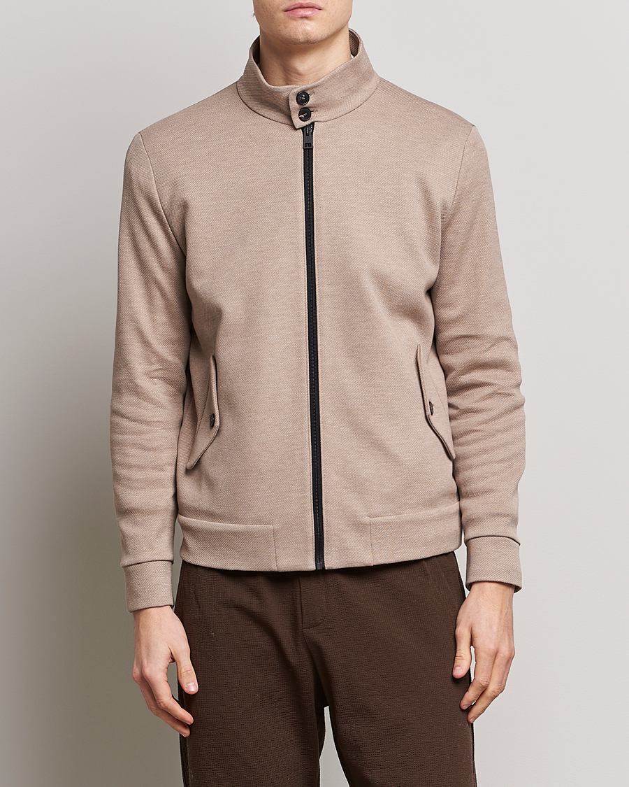 Herr |  | Harris Wharf London | Loro Piana Cavalry Twill Harrington Jacket Oat