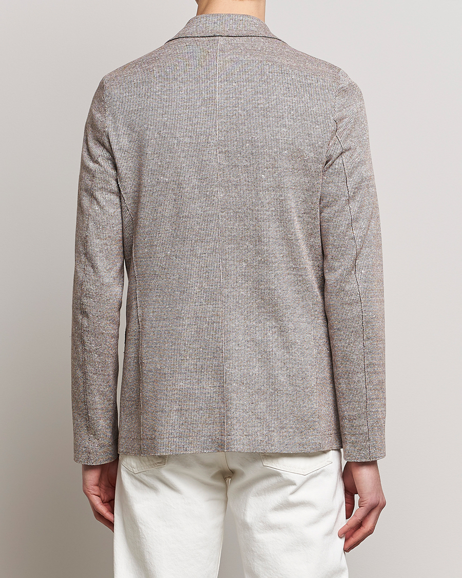 Herr | Kavajer | Harris Wharf London | Linen Blend Blazer Tobacco