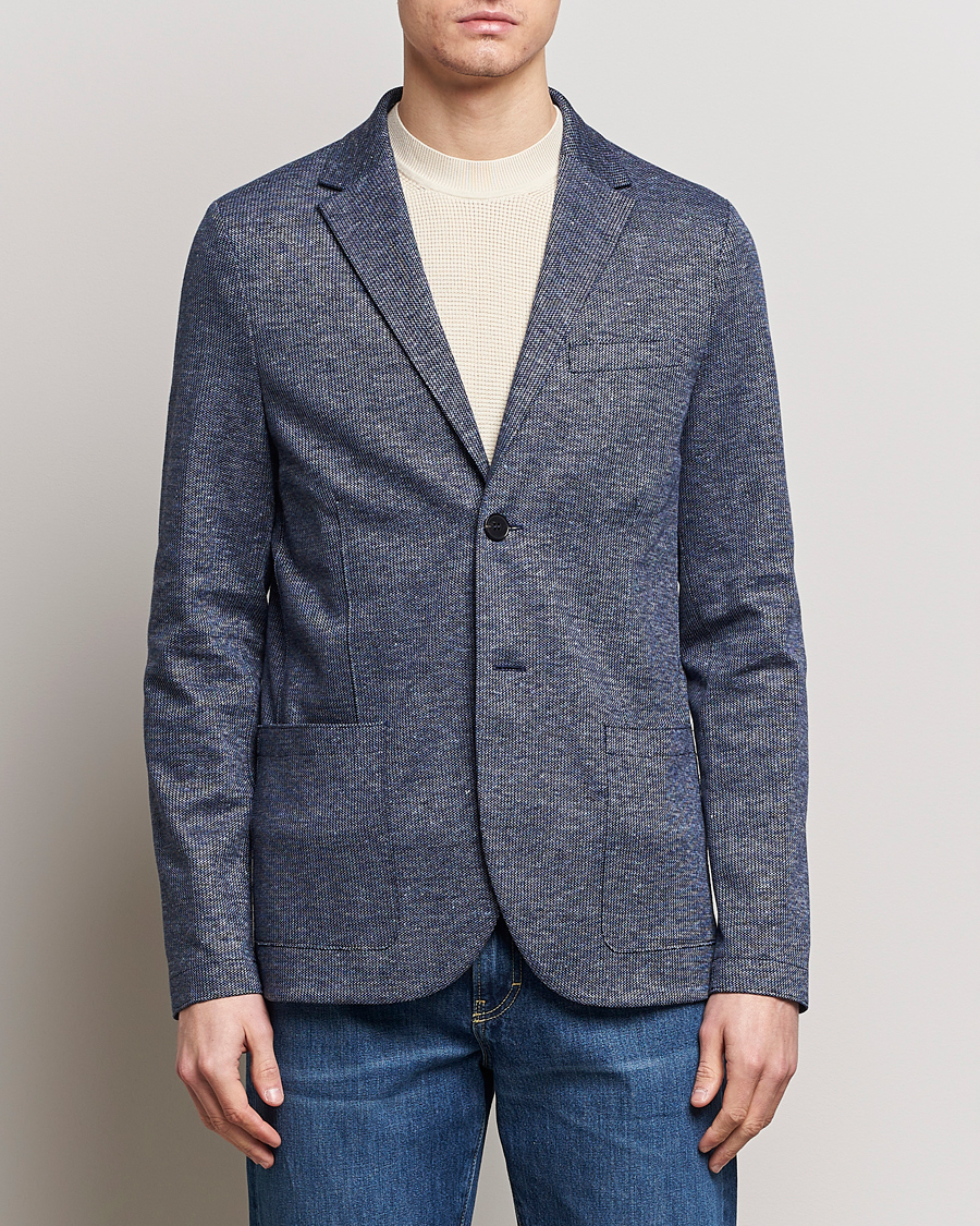 Herr | Kläder | Harris Wharf London | Linen Blend Blazer Denim