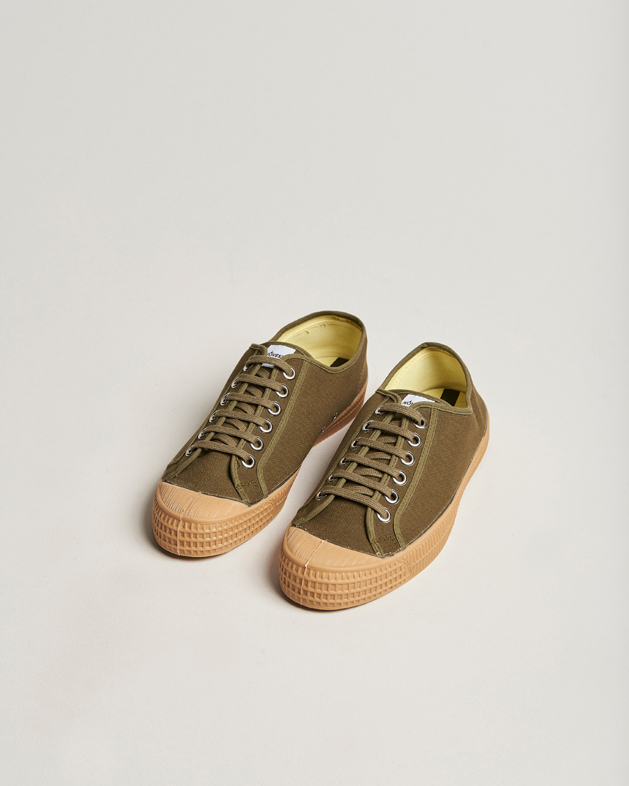 Herr | Novesta Star Master Organic Cotton Sneaker Military/Transparant | Novesta | Star Master Organic Cotton Sneaker Military/Transparant