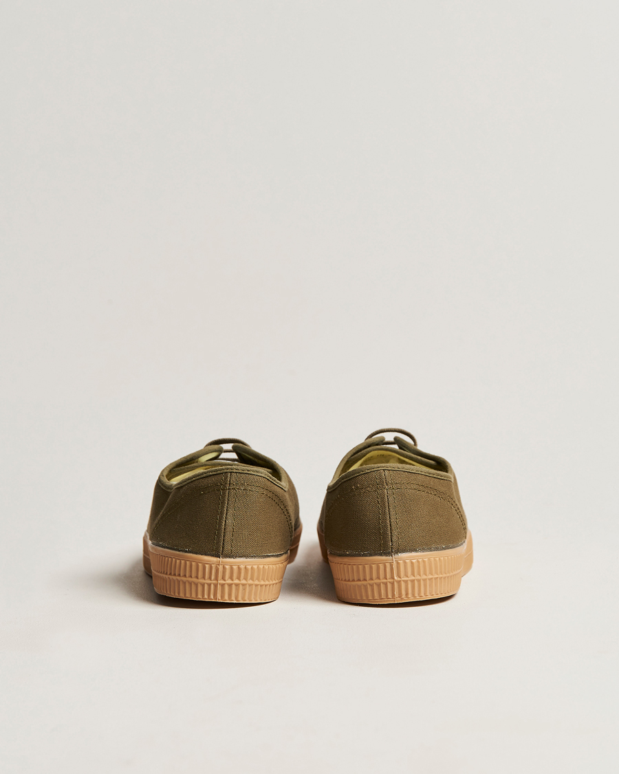 Herr | Novesta Star Master Organic Cotton Sneaker Military/Transparant | Novesta | Star Master Organic Cotton Sneaker Military/Transparant
