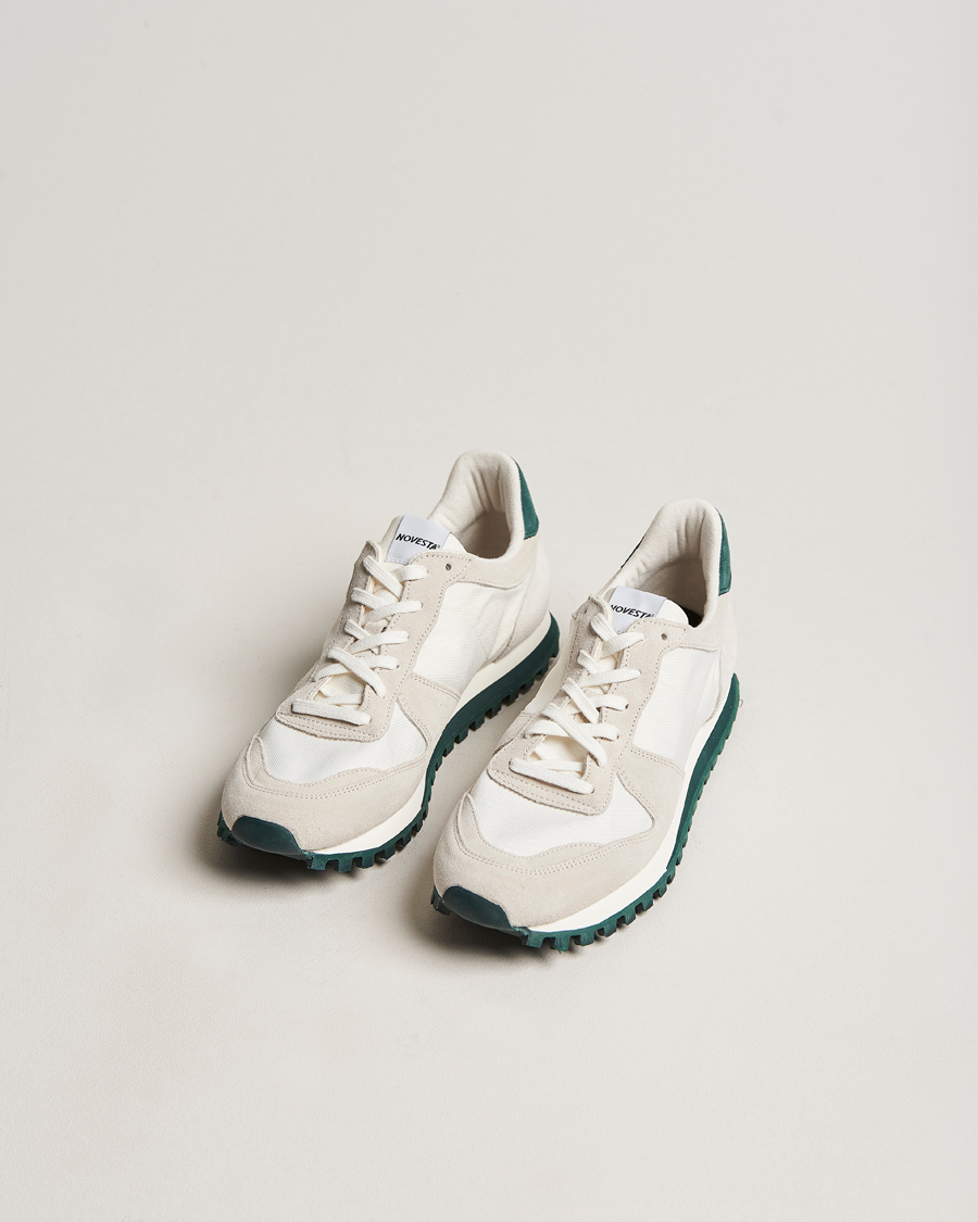 Herr | Novesta Marathon Trail Running Sneaker White/Green | Novesta | Marathon Trail Running Sneaker White/Green