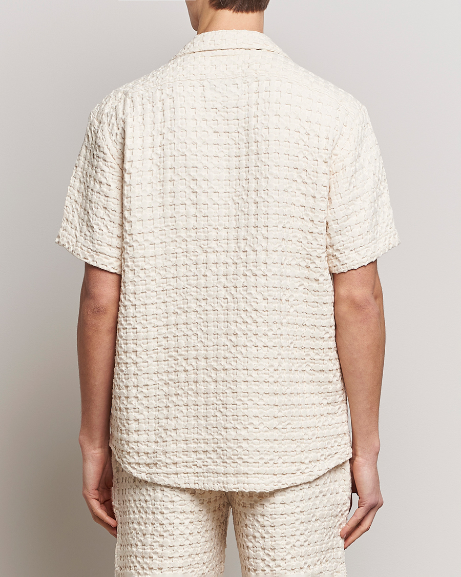 Herr | Skjortor | OAS | Cuba Waffle Shirt Ecru