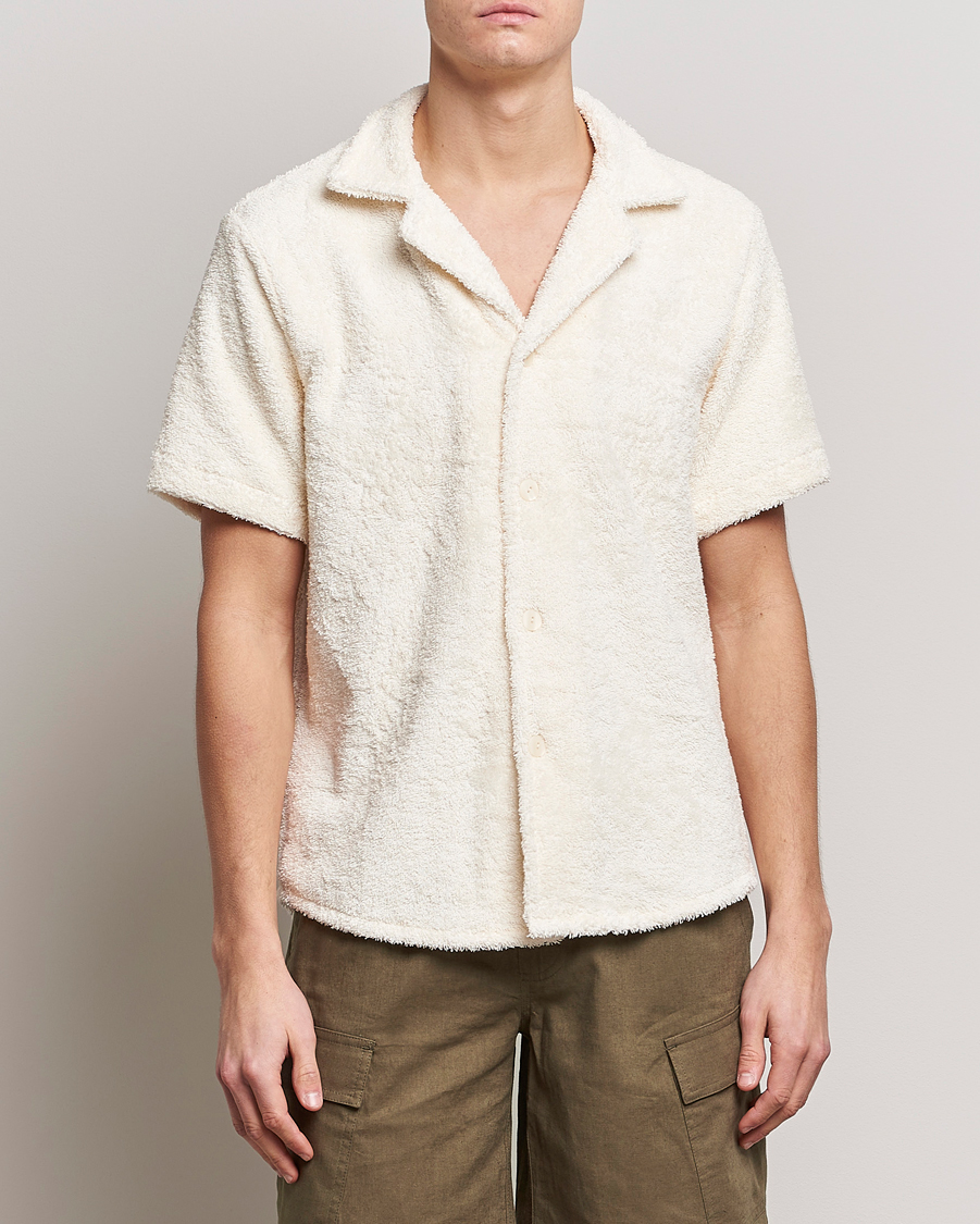 Herr | Kortärmade skjortor | OAS | Cuba Ruggy Shirt Off White