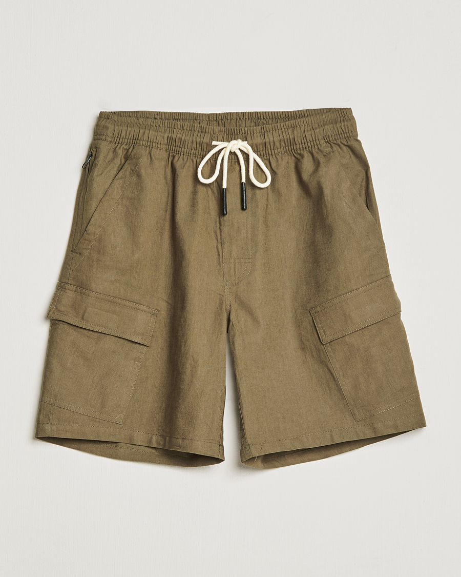 Herr | Shorts | OAS | Cargo Linen Shorts Army