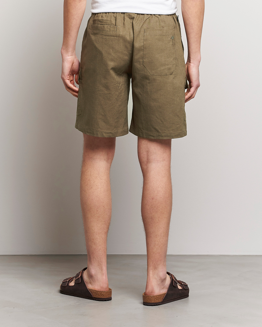 Herr | Shorts | OAS | Cargo Linen Shorts Army