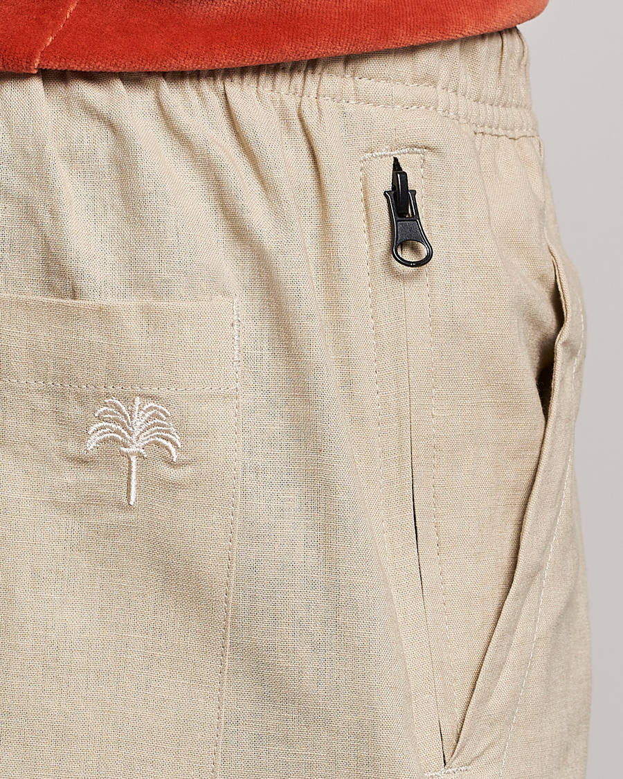 Herr | Shorts | OAS | Cargo Linen Shorts Beige