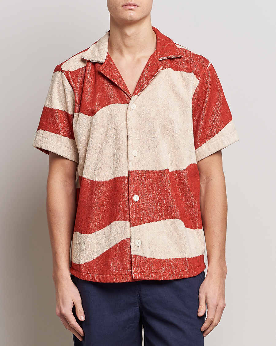 Herr | Skjortor | OAS | Terry Cuba Short Sleeve Shirt Amber Dune