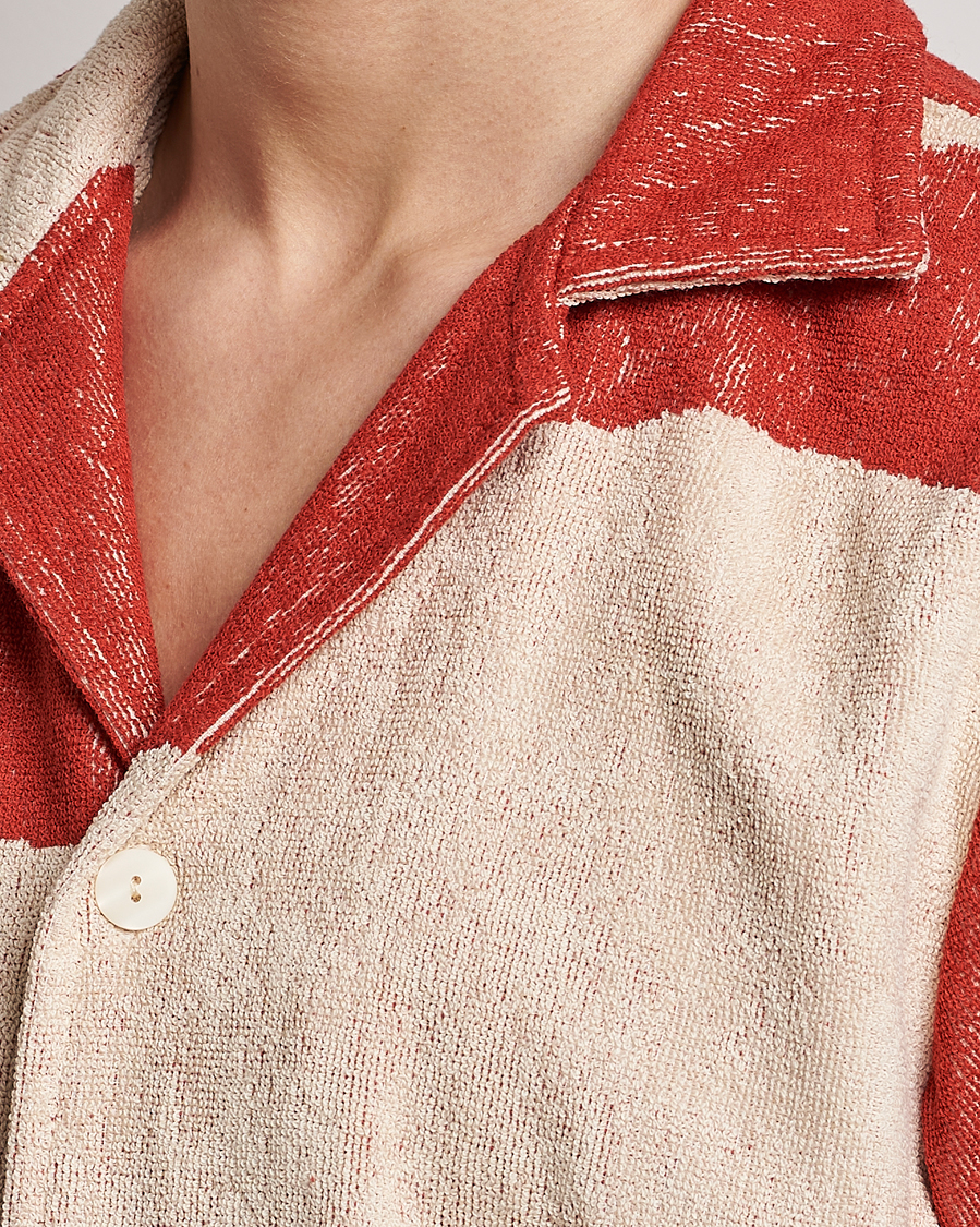 Herr | Skjortor | OAS | Terry Cuba Short Sleeve Shirt Amber Dune