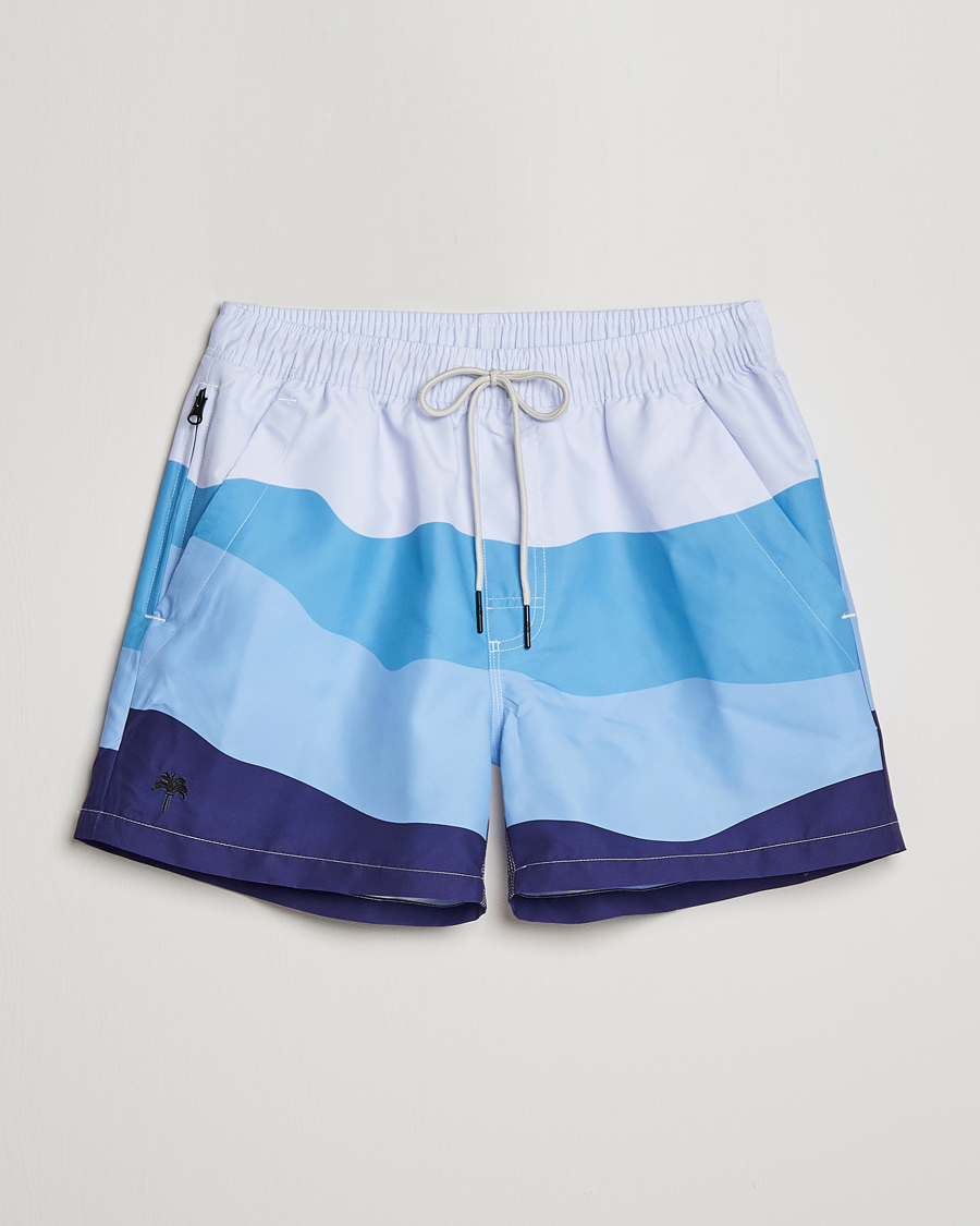 Herr | Badbyxor | OAS | Printed Swimshorts Ice Wave