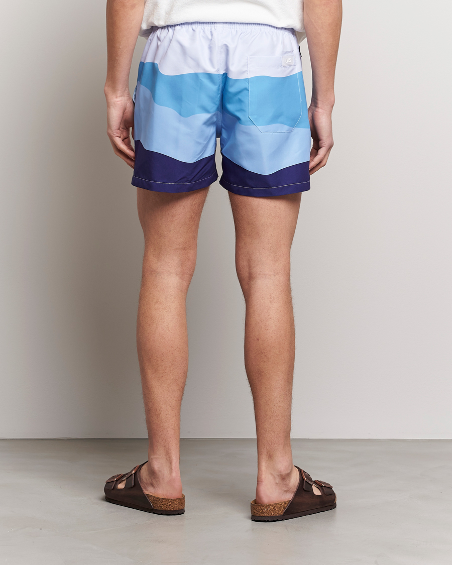 Herr | Badbyxor | OAS | Printed Swimshorts Ice Wave