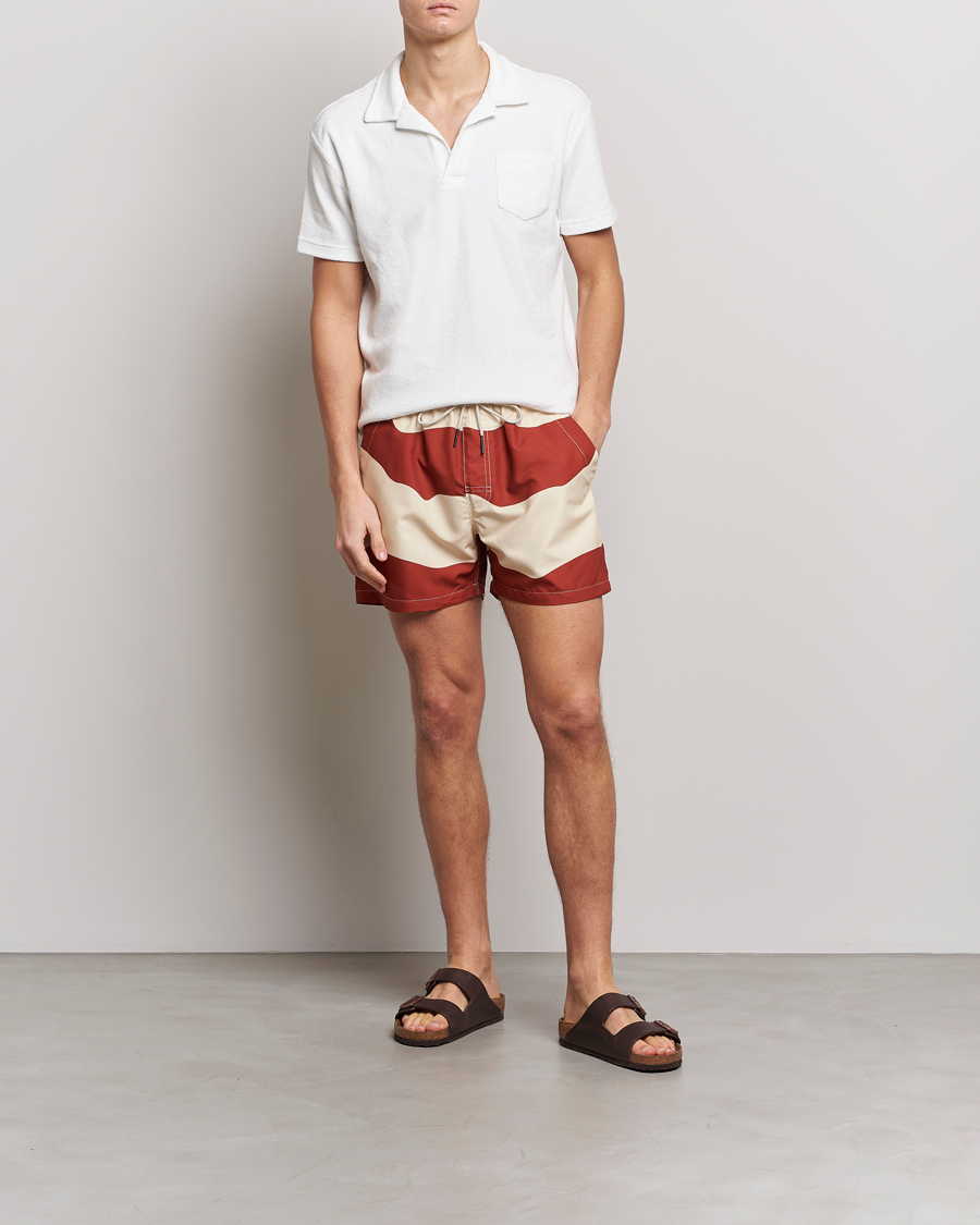 Herr | Badbyxor | OAS | Printed Swimshorts Amber Dune