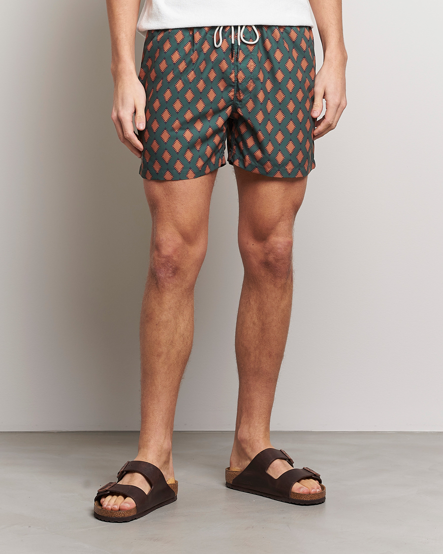 Herr | Badbyxor | OAS | Printed Swimshorts Smokin Rustic
