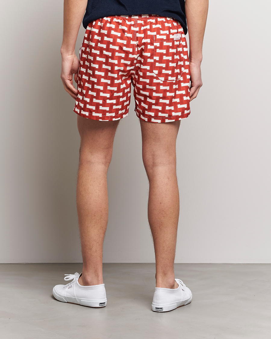Herr | Badbyxor | OAS | Printed Swimshorts Layer Zig