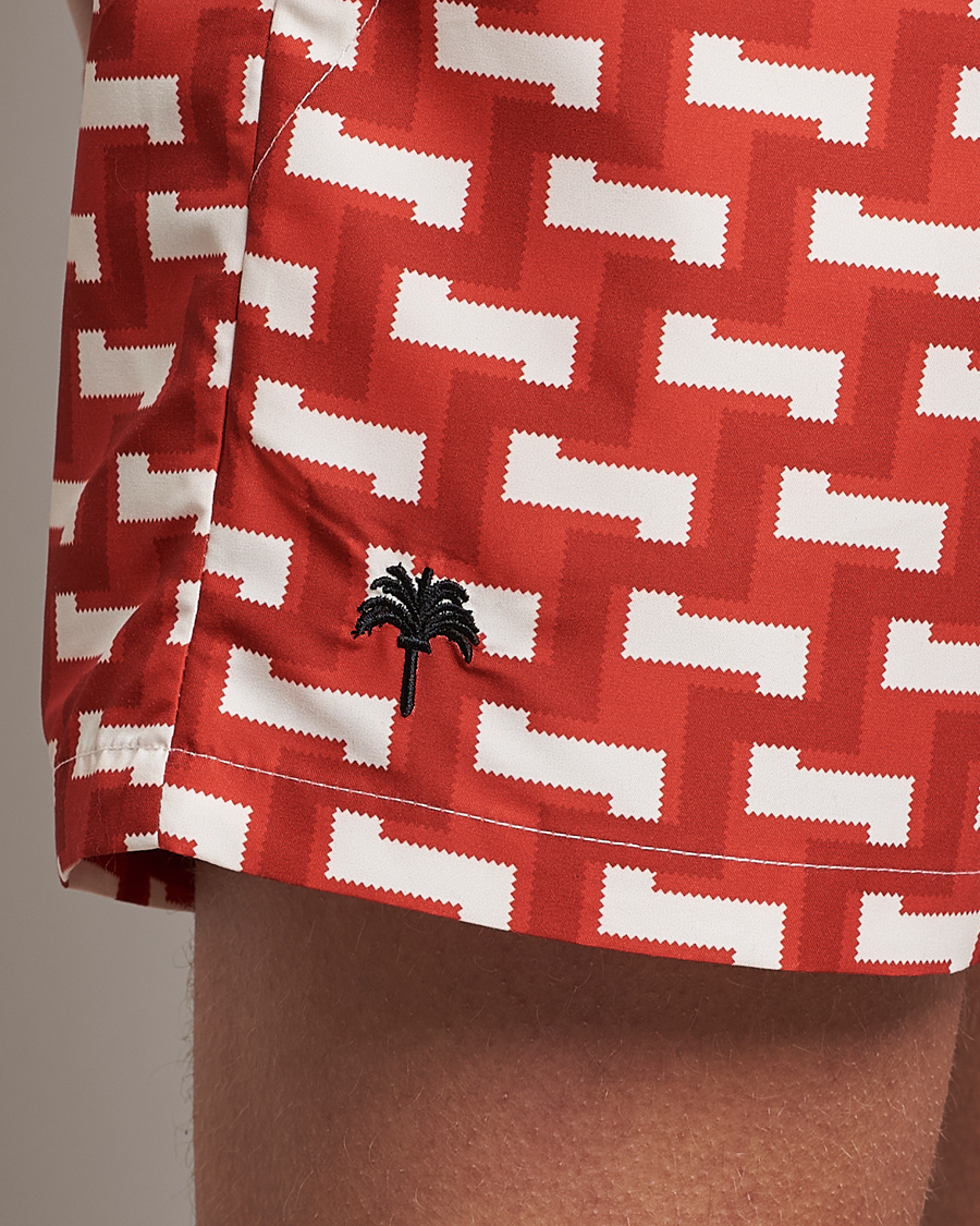 Herr | Badbyxor | OAS | Printed Swimshorts Layer Zig
