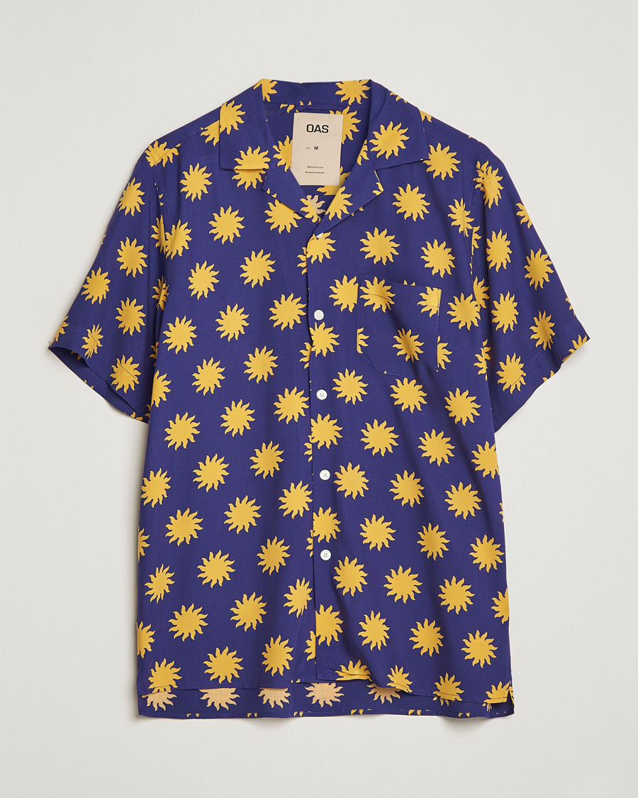Herr | Skjortor | OAS | Viscose Resort Short Sleeve Shirt Sunday Sun