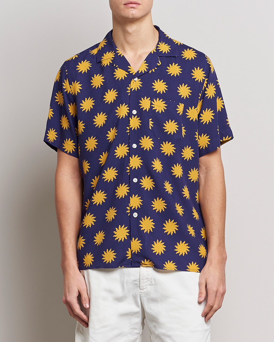 Herr | Kortärmade skjortor | OAS | Viscose Resort Short Sleeve Shirt Sunday Sun