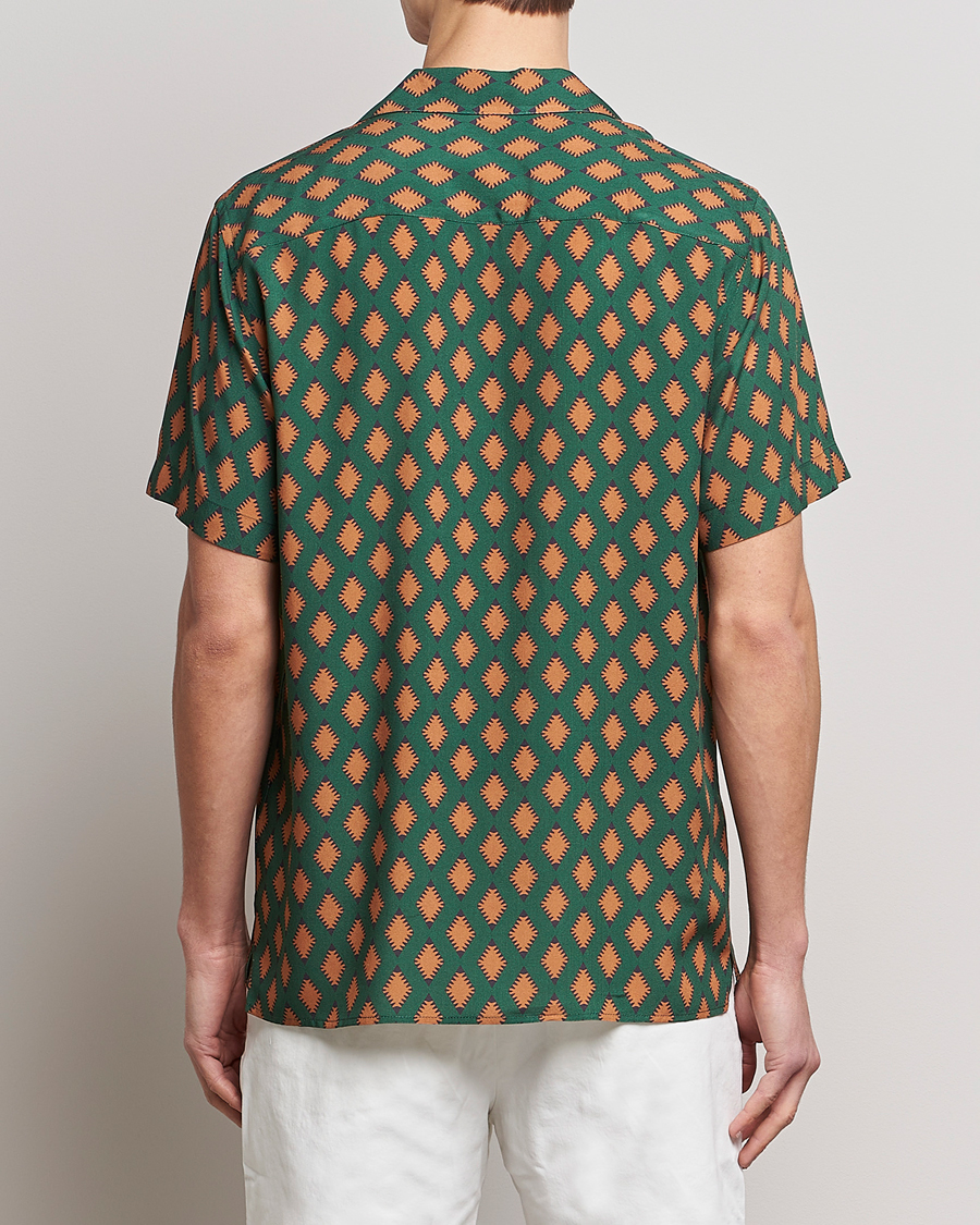 Herr | Skjortor | OAS | Viscose Resort Short Sleeve Shirt Smokin Rustic