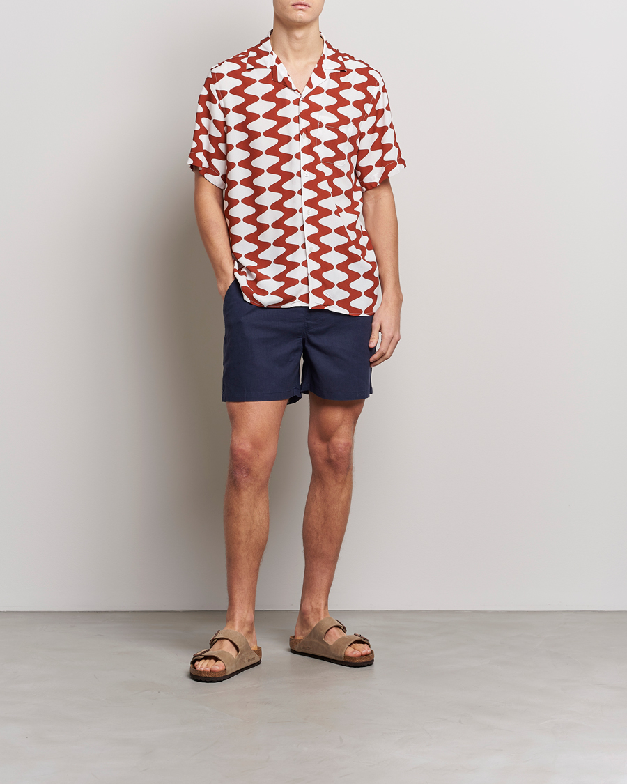 Herr | Skjortor | OAS | Viscose Resort Short Sleeve Shirt Big Lauda