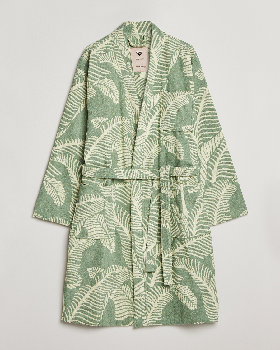 Herr | Pyjamas & Morgonrockar | OAS | Terry Robe Banana Leaf