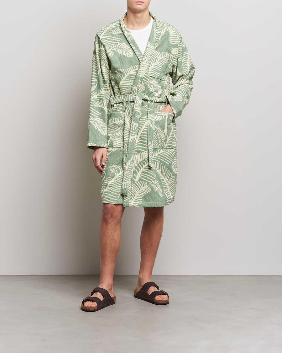 Herr | Pyjamas & Morgonrockar | OAS | Terry Robe Banana Leaf