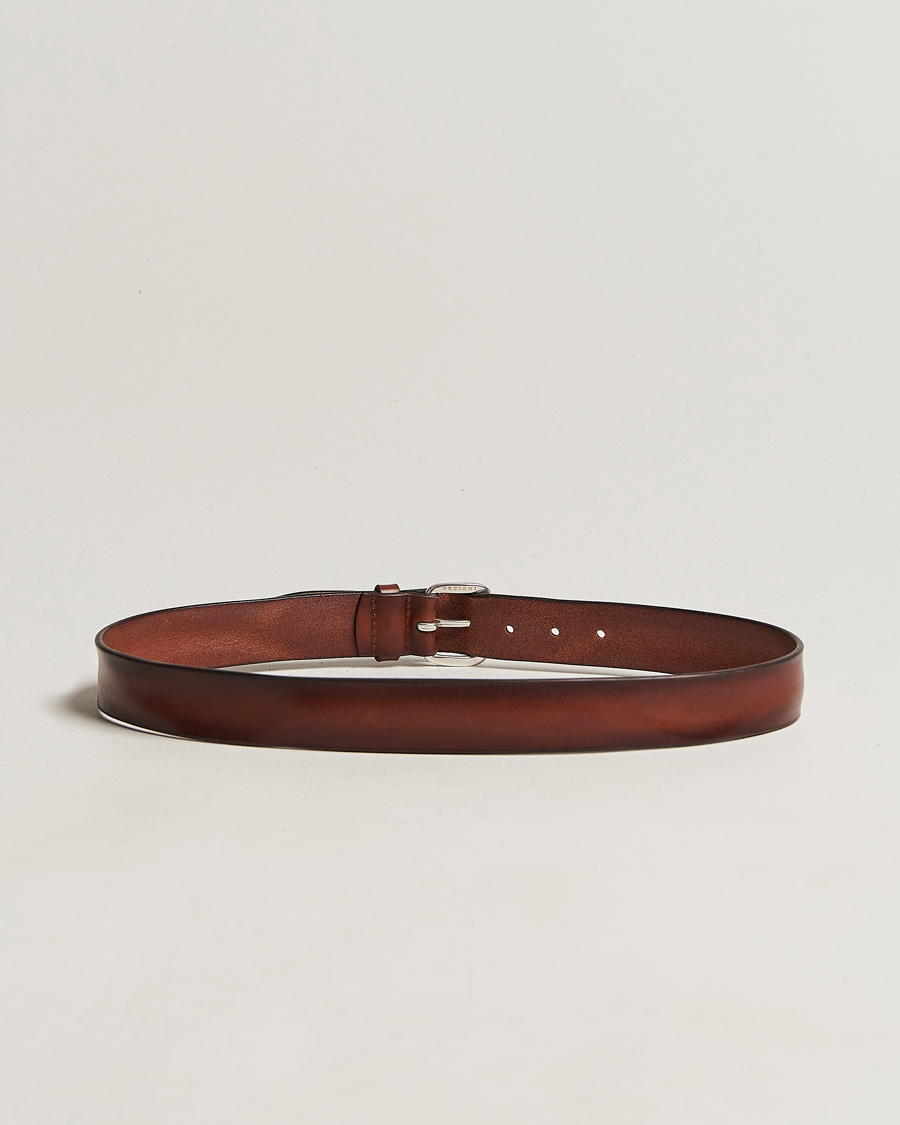 Herr | Italian Department | Orciani | Vachetta Soft Leather Belt 3,5 cm Brown
