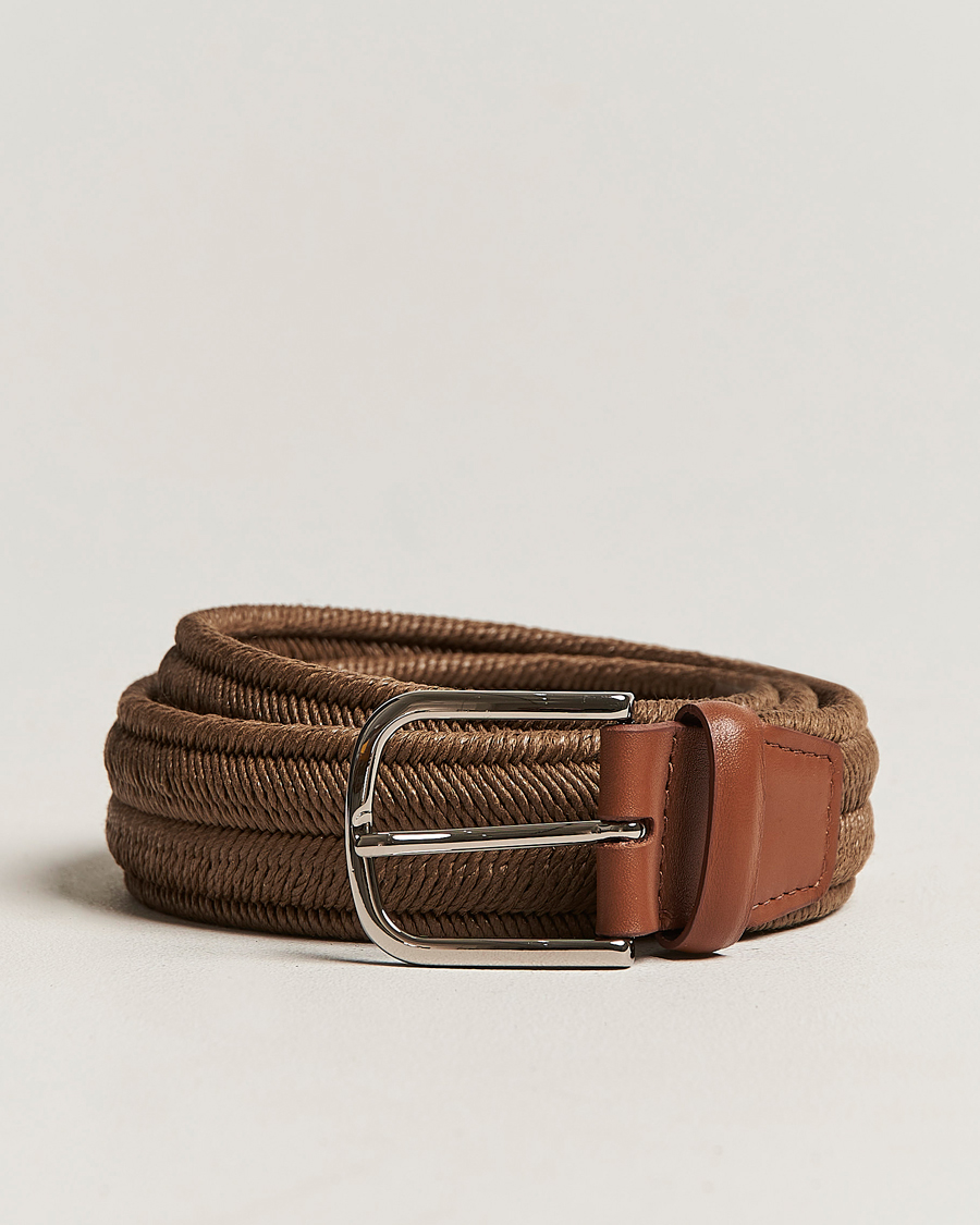 Herr | Orciani Elasticated Belt 3,5 cm Cognac | Orciani | Elasticated Belt 3,5 cm Cognac