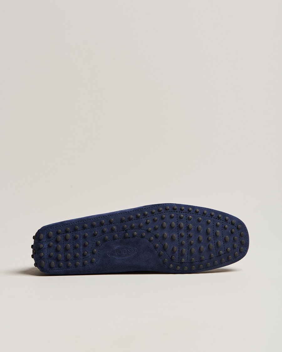 Herr | Tod's Laccetto Gommino Carshoe Navy Suede | Tod's | Laccetto Gommino Carshoe Navy Suede