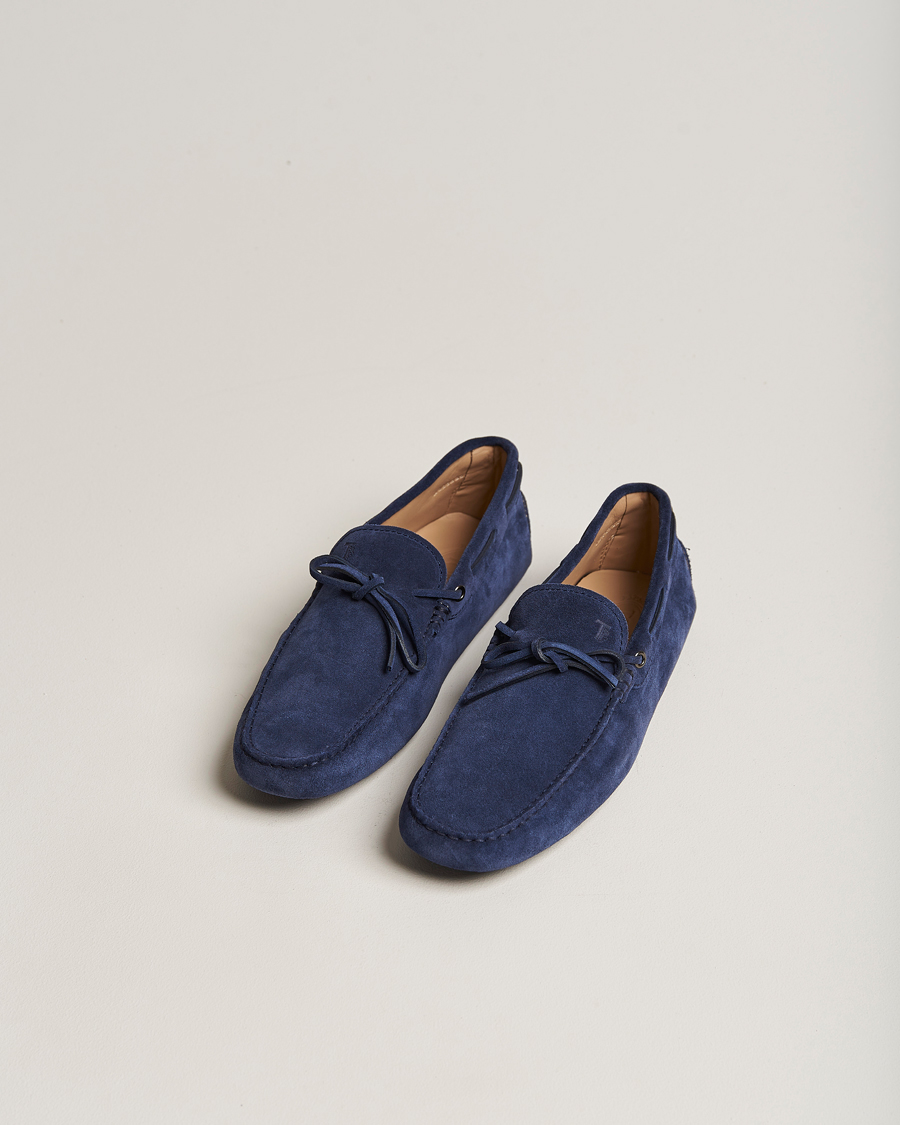 Herr | Bilskor | Tod's | Laccetto Gommino Carshoe Navy Suede
