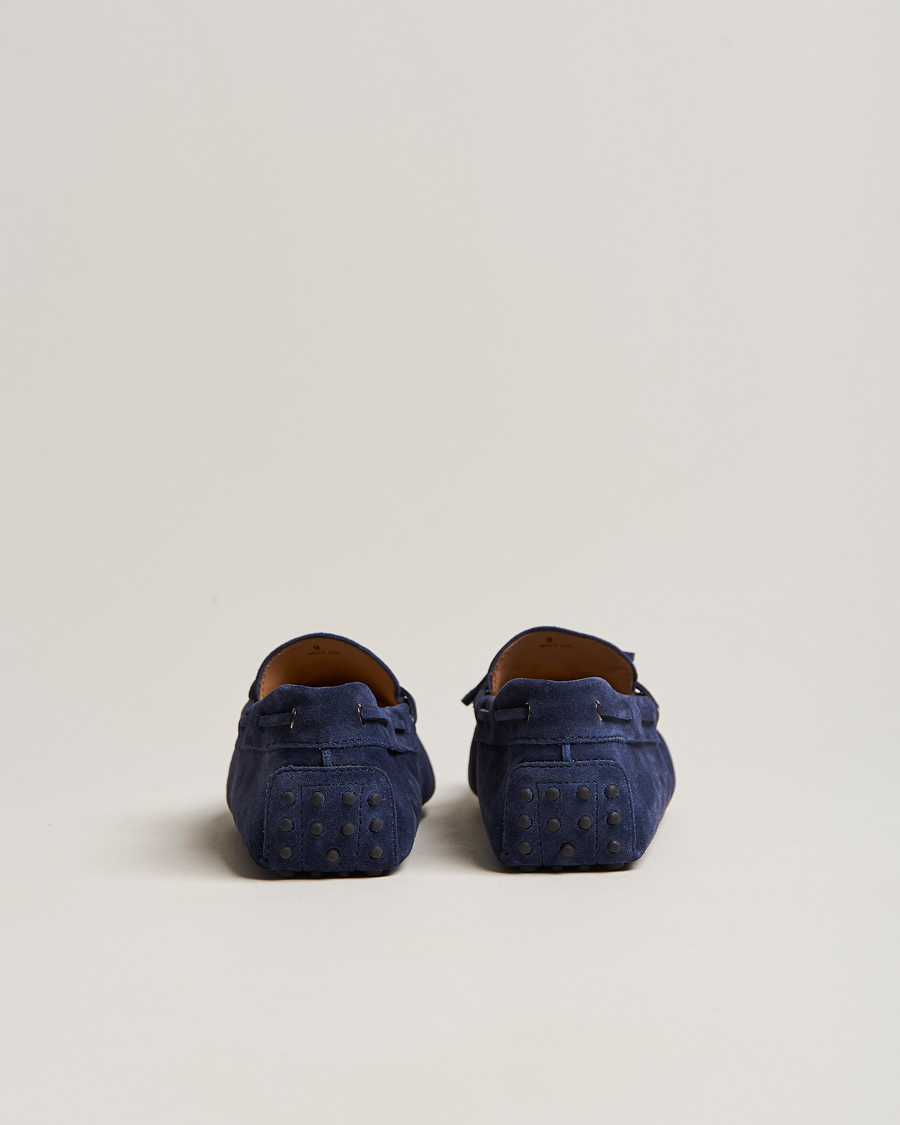 Herr | Tod's Laccetto Gommino Carshoe Navy Suede | Tod's | Laccetto Gommino Carshoe Navy Suede