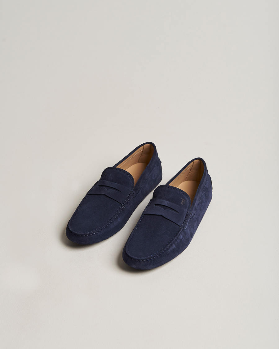 Herr | Tod's City Gommino Navy Suede | Tod's | City Gommino Navy Suede