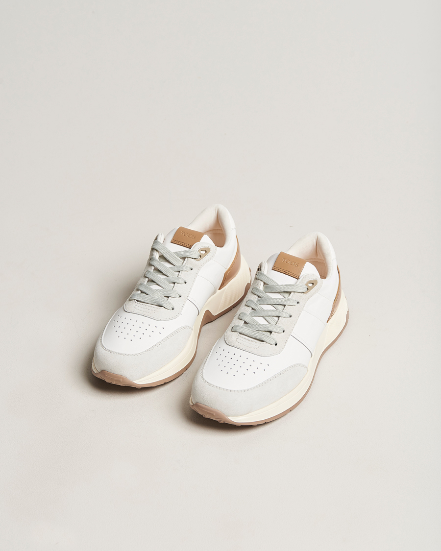 Herr | Tod's Luxury Running Sneakers White Calf | Tod's | Luxury Running Sneakers White Calf