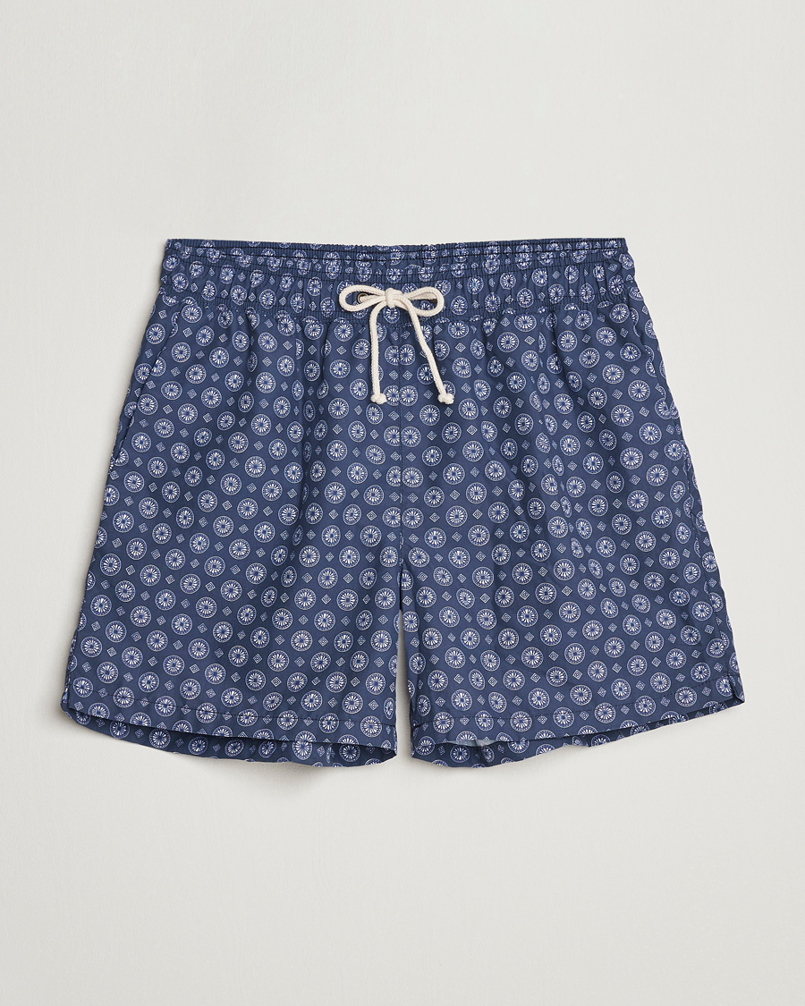 Herr | Badbyxor | Ripa Ripa | Printed Swimshorts Blue